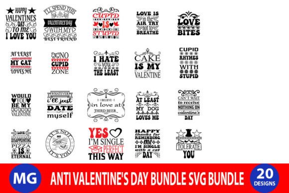 Anti Valentine’s Day Bundle: Graphics for Crafts & Bold Branding