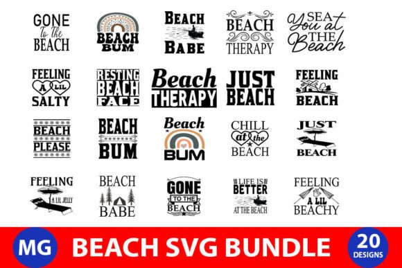 Beach Bundle: Graphics for Crafts & Creative Projects