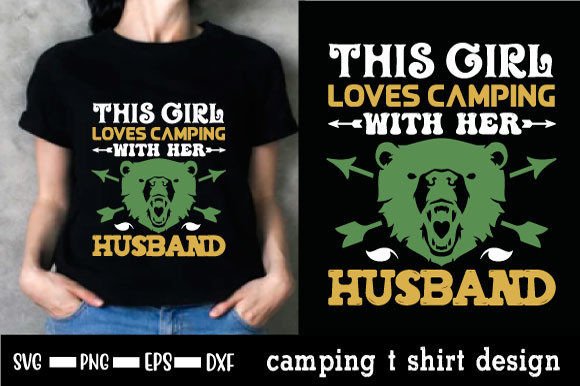 Camping Quote Trendy T-Shirt Design Graphics