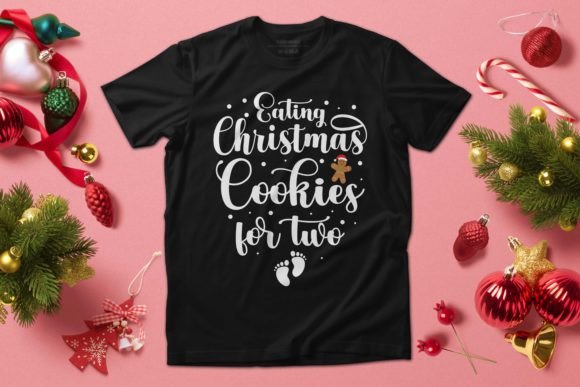 Christmas Cookies Funny Pregnancy Shirt Graphics