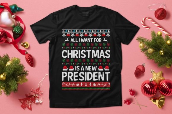 Christmas President Funny SVG Design: Graphics for T-Shirt Designs & Local Branding