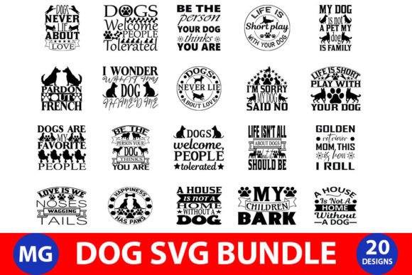 Dog Bundle: Graphics for Crafts & Digital Sellers