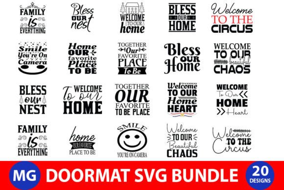 Doormat Bundle: Graphics for Crafts & Content Publishing