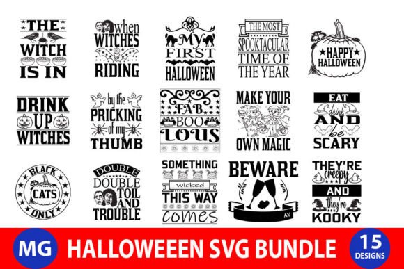 Halloweeen Bundle: Graphics for Crafts & Creative Marketing
