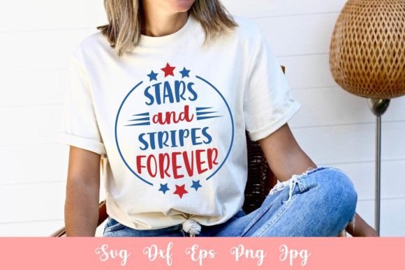 Stars and Stripes Forever SVG File: Graphics for Patriotic Crafts