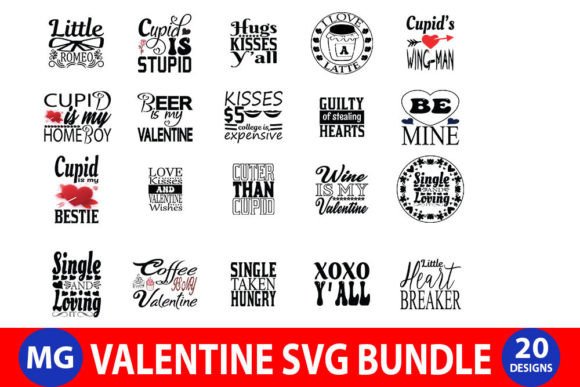 Valentine Bundle: Graphics for Crafts & Content Publishers